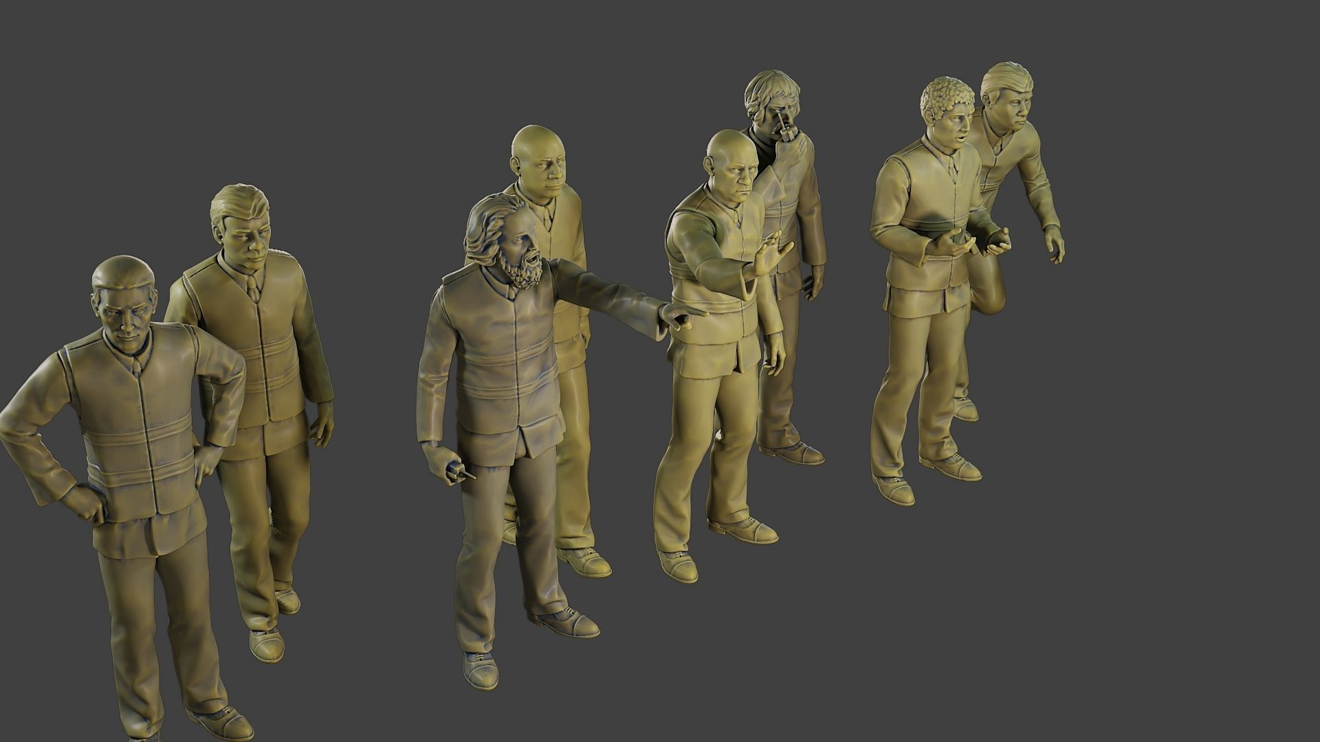 Male Security reflective vest MSRV Pack2 3D Model Collection_39