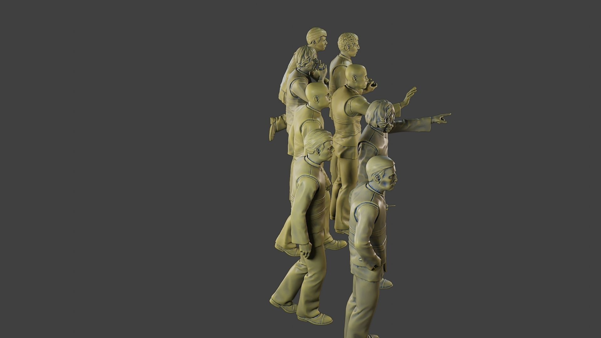 Male Security reflective vest MSRV Pack2 3D Model Collection_28