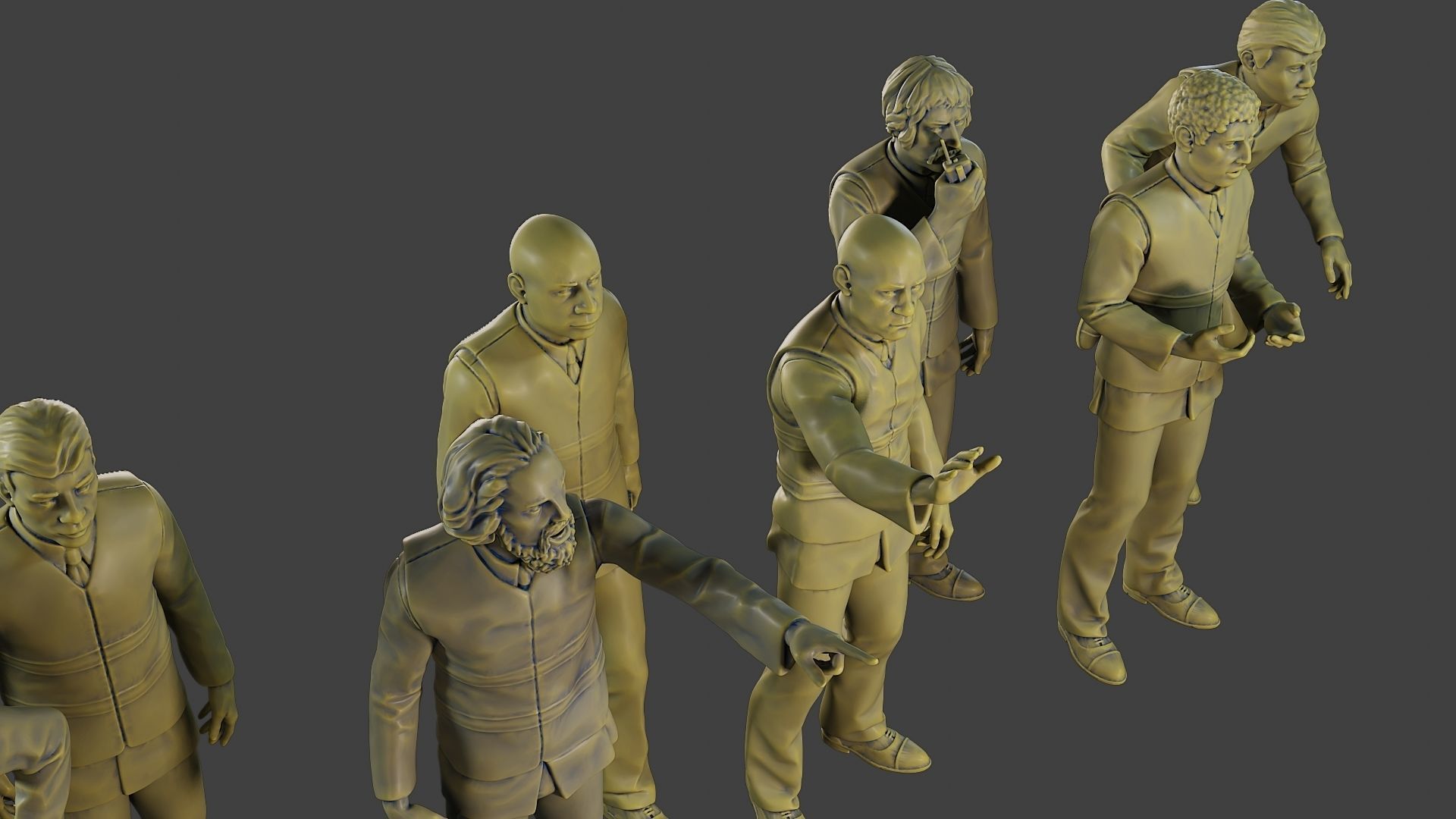 Male Security reflective vest MSRV Pack2 3D Model Collection_36