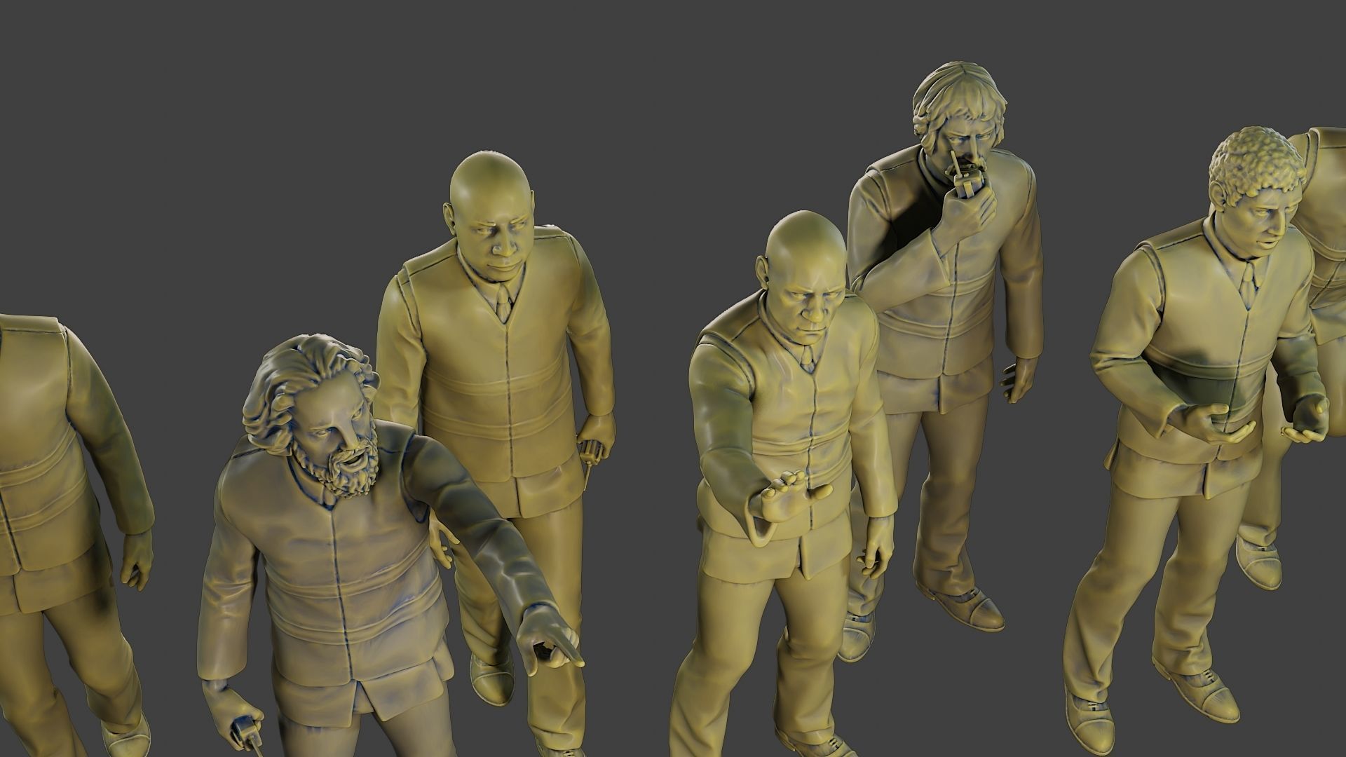 Male Security reflective vest MSRV Pack2 3D Model Collection_34