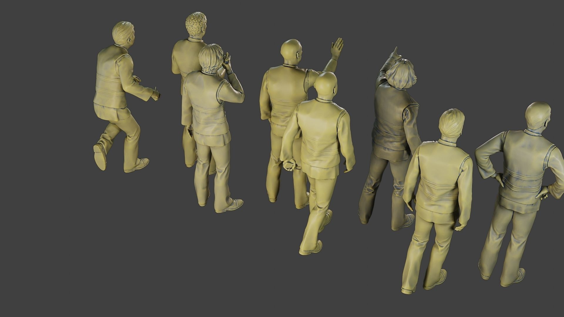 Male Security reflective vest MSRV Pack2 3D Model Collection_40