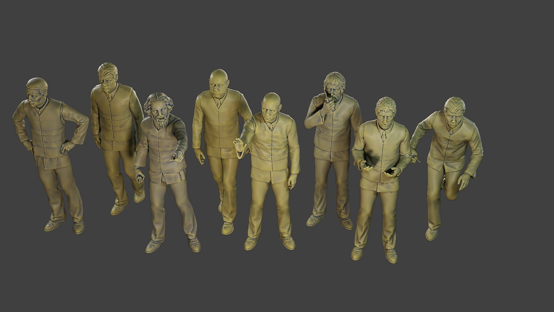 Male Security reflective vest MSRV Pack2 3D Model Collection_20