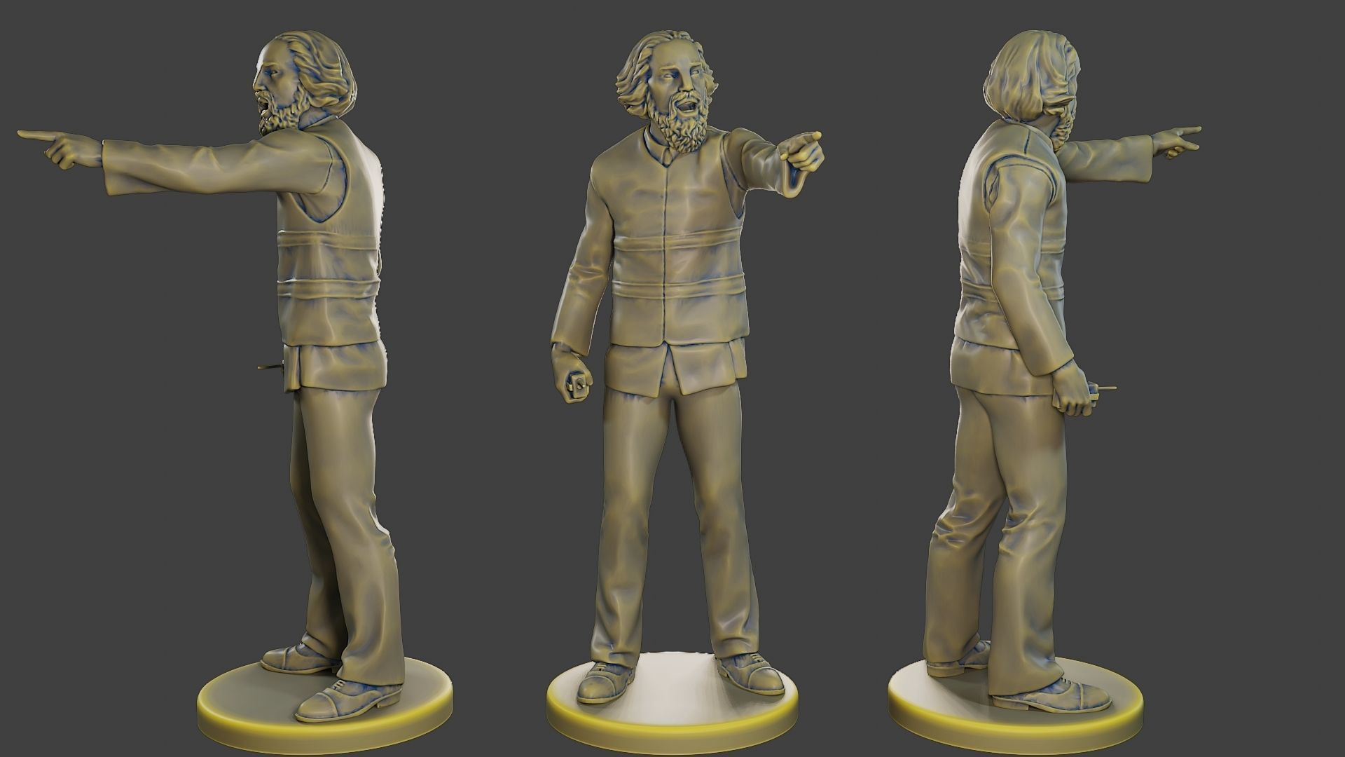 Male Security reflective vest MSRV Pack2 3D Model Collection_4