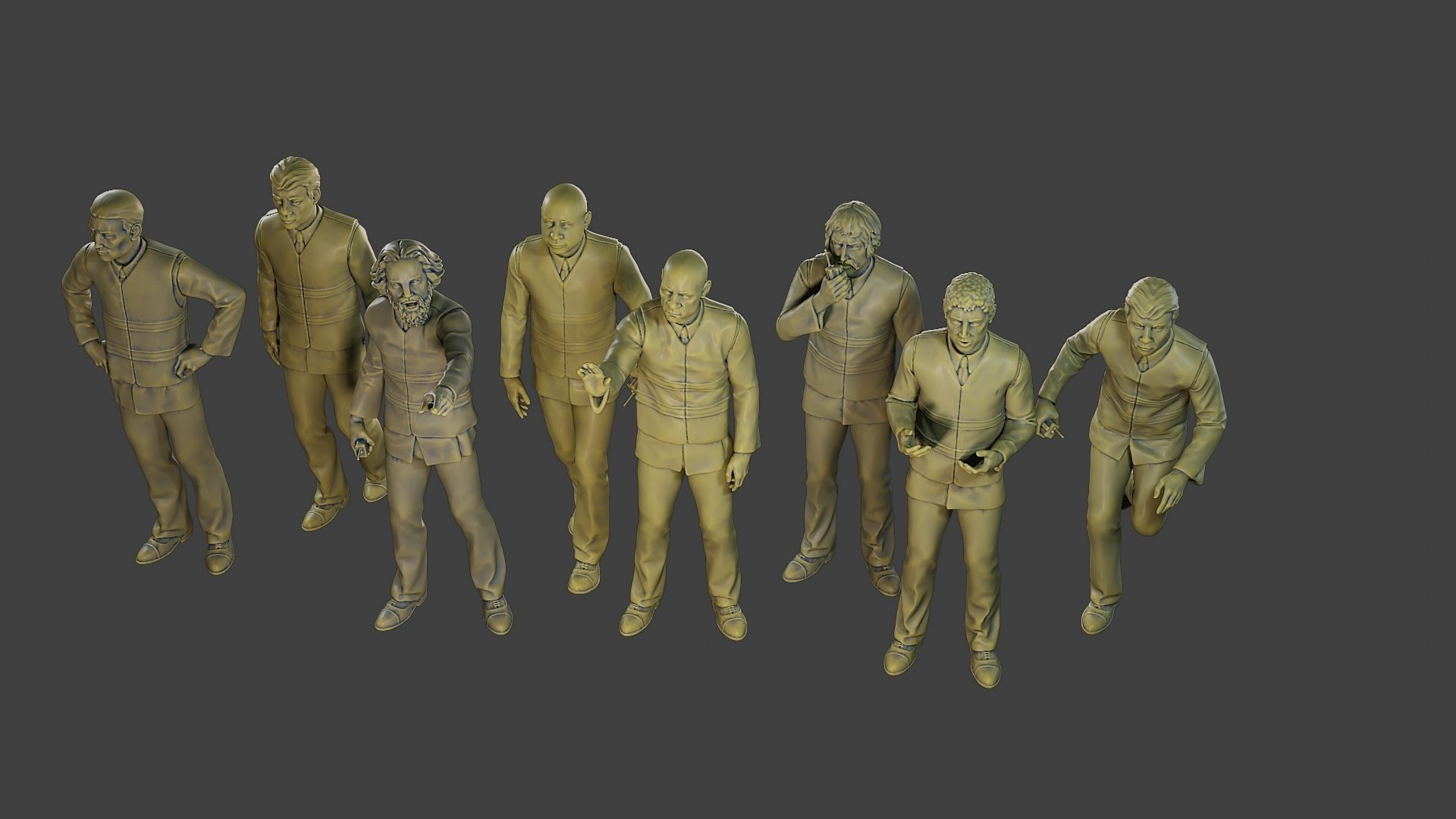 Male Security reflective vest MSRV Pack2 3D Model Collection_21