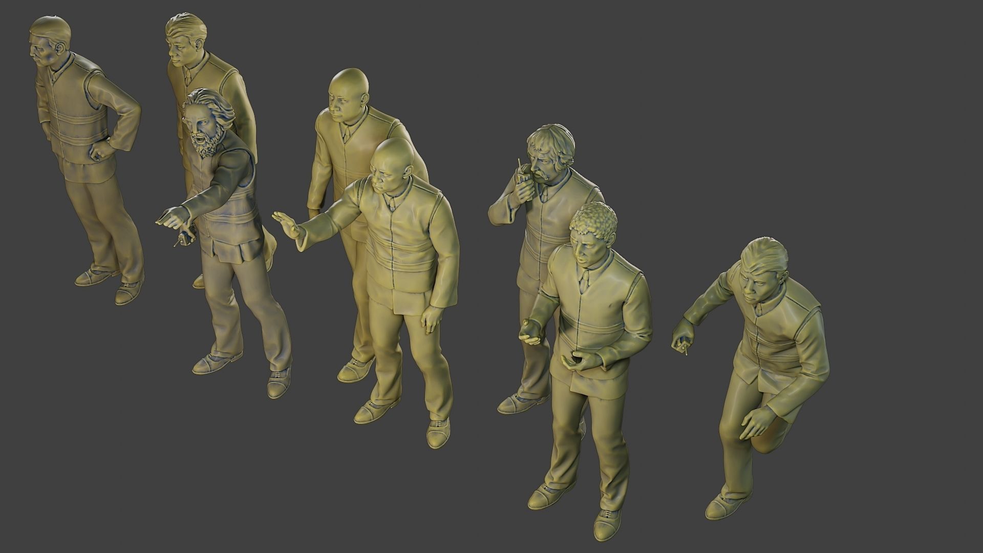 Male Security reflective vest MSRV Pack2 3D Model Collection_31