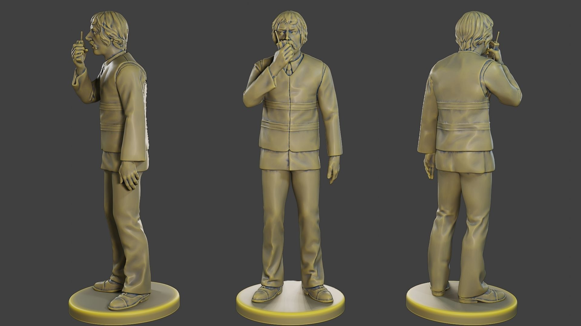 Male Security reflective vest MSRV Pack2 3D Model Collection_14