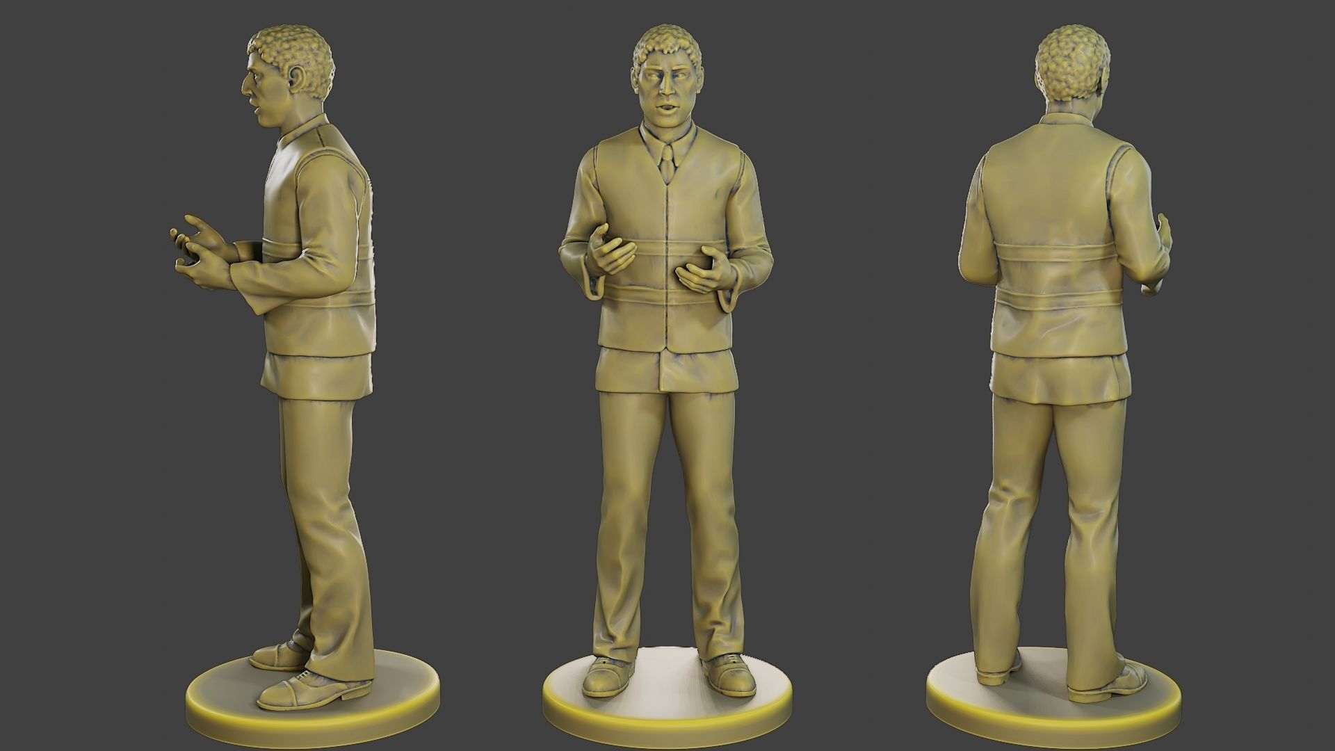 Male Security reflective vest MSRV Pack2 3D Model Collection_12