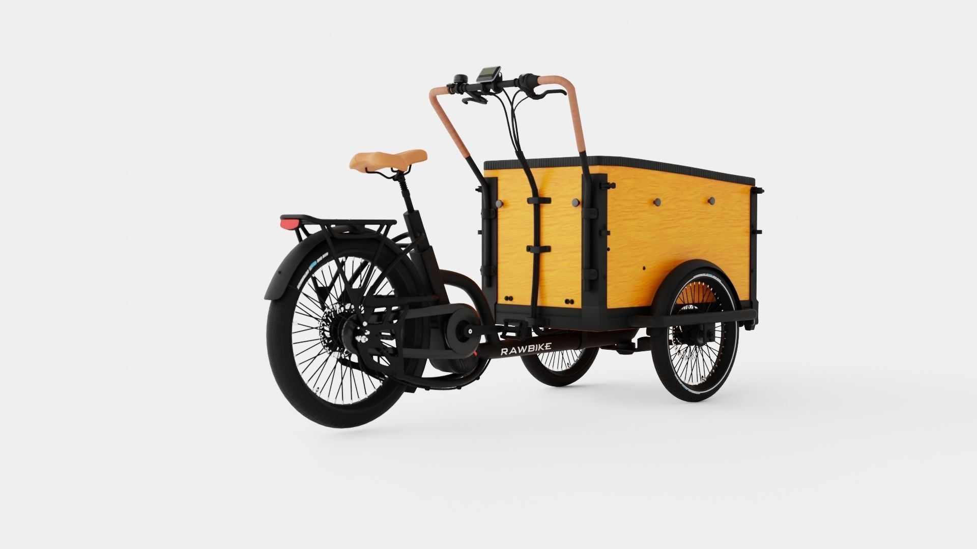 ECargo Squared Bike Low-poly 3D model_1