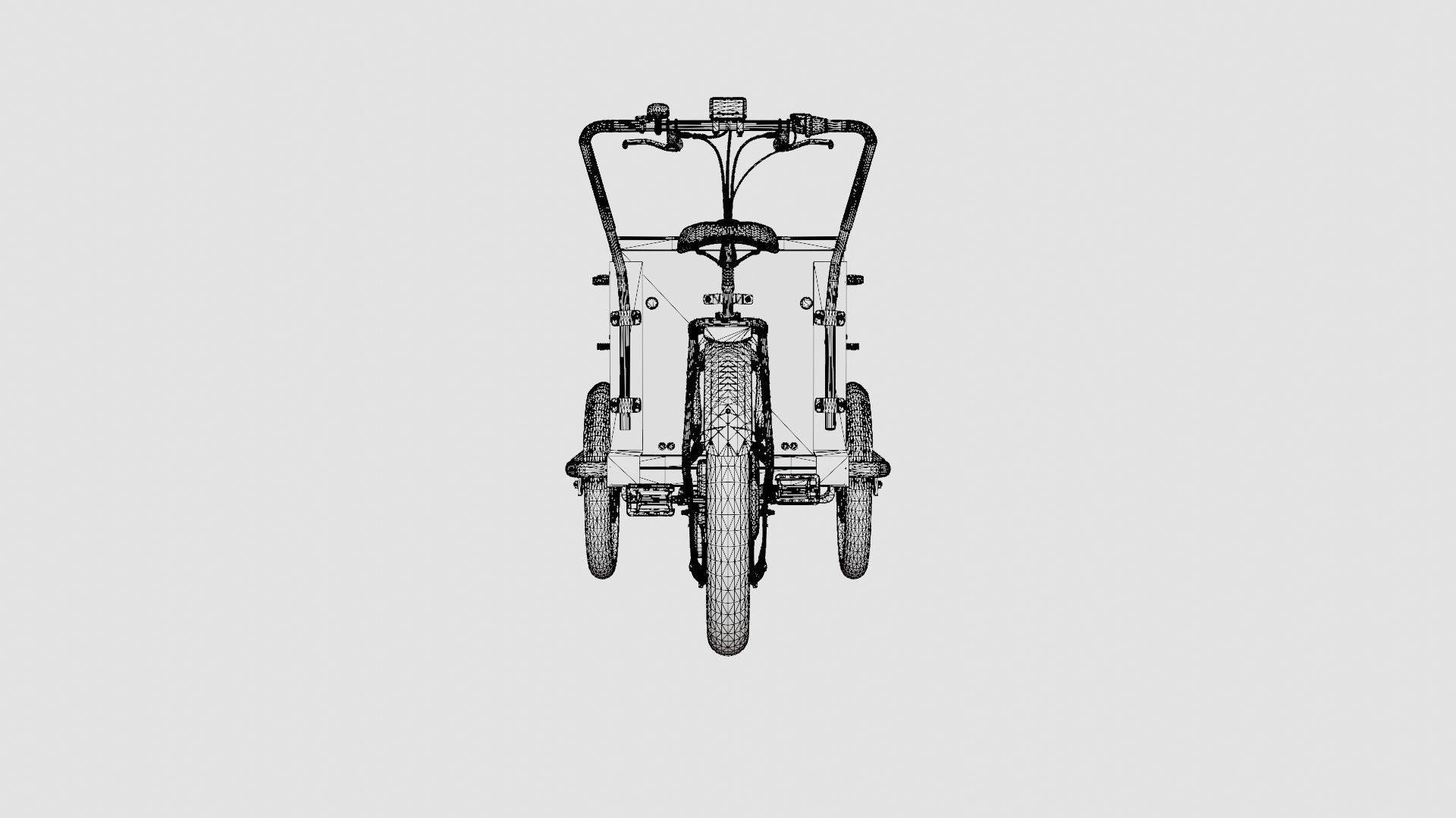 ECargo Squared Bike Low-poly 3D model_8