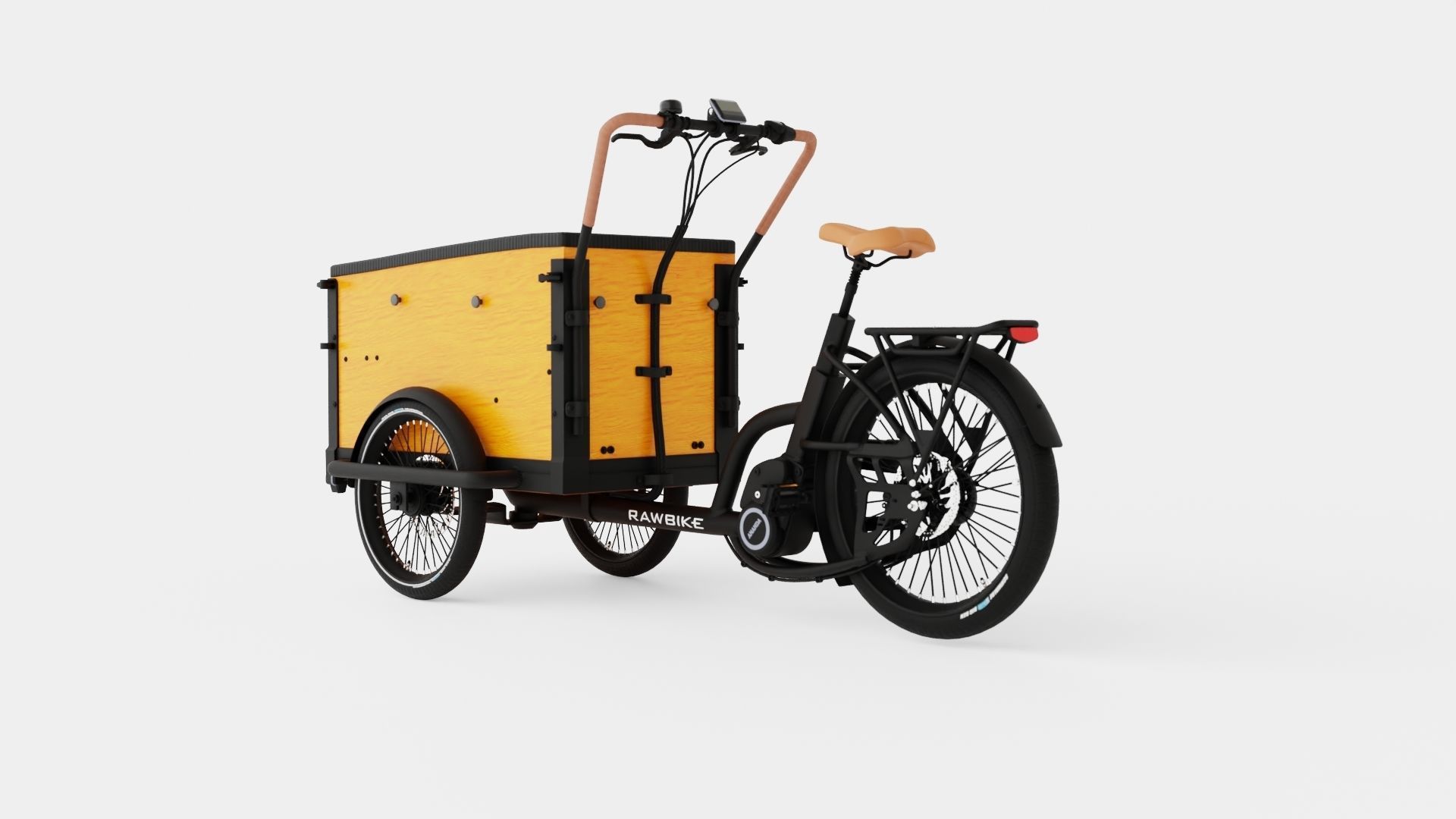 ECargo Squared Bike Low-poly 3D model_3