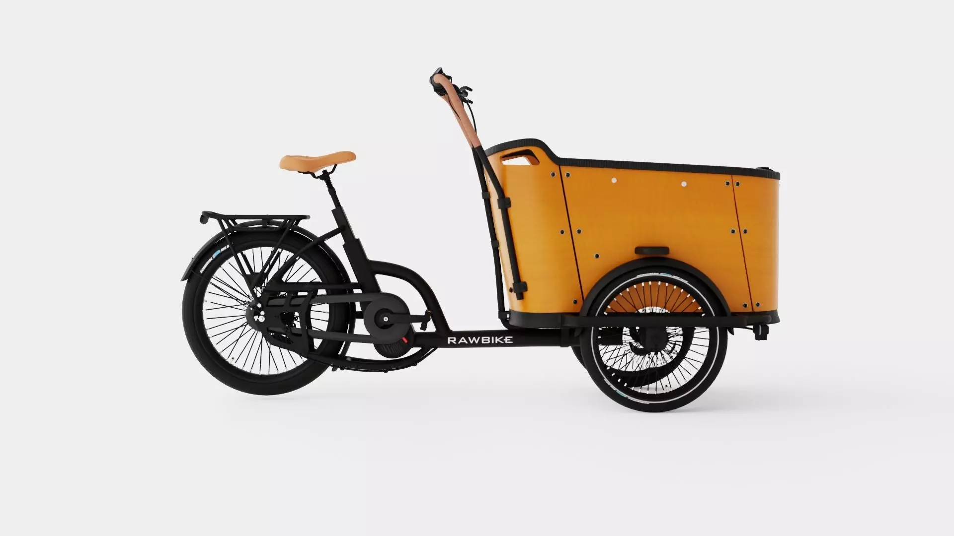 ECargo Round Bike Low-poly 3D model_0