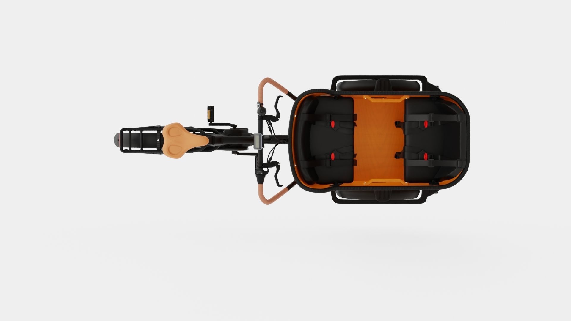 ECargo Round Bike Low-poly 3D model_5