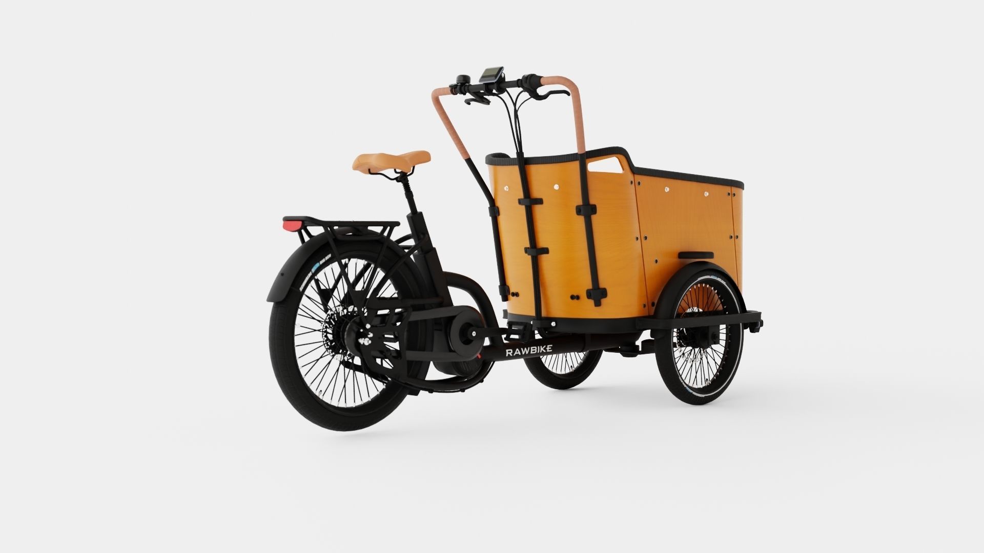 ECargo Round Bike Low-poly 3D model_1