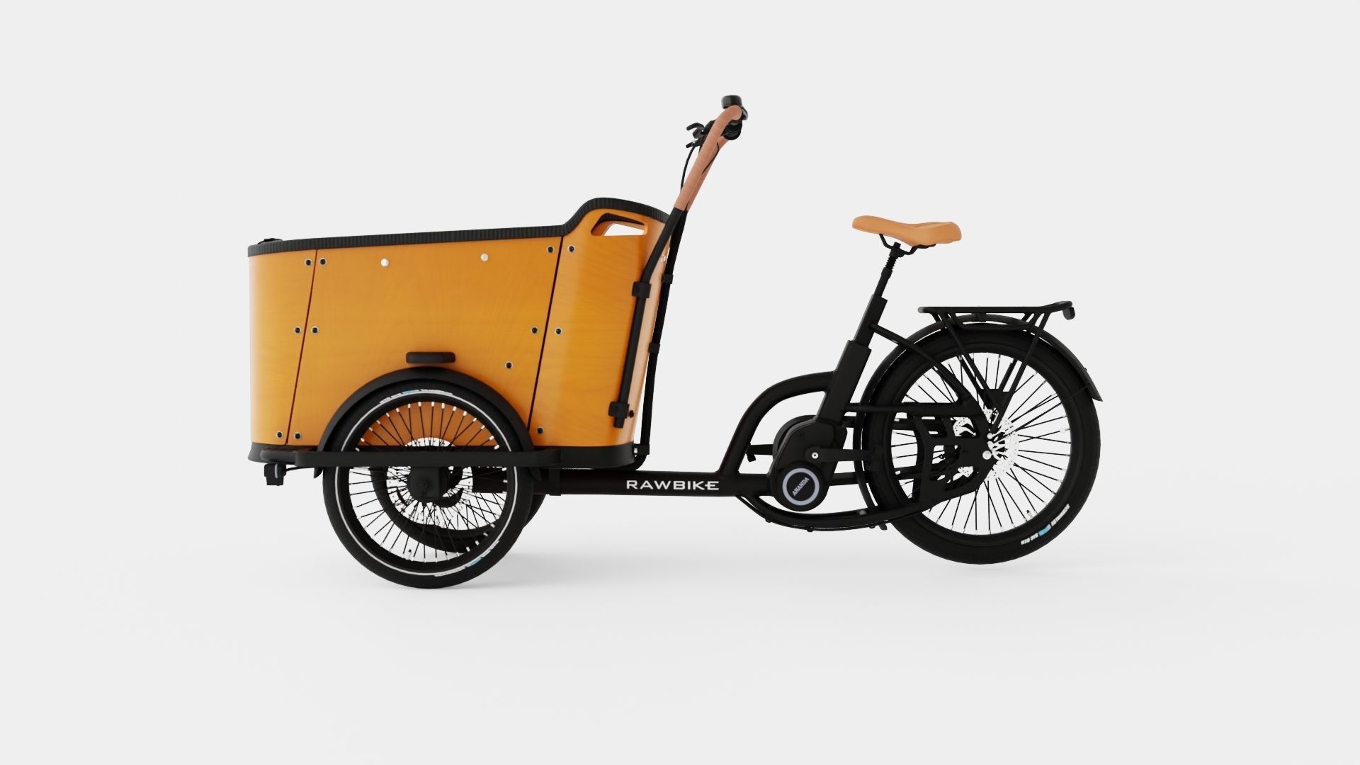 ECargo Round Bike Low-poly 3D model_4