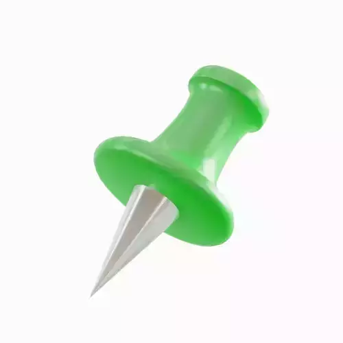 Pushpin 09 Low-poly 3D model