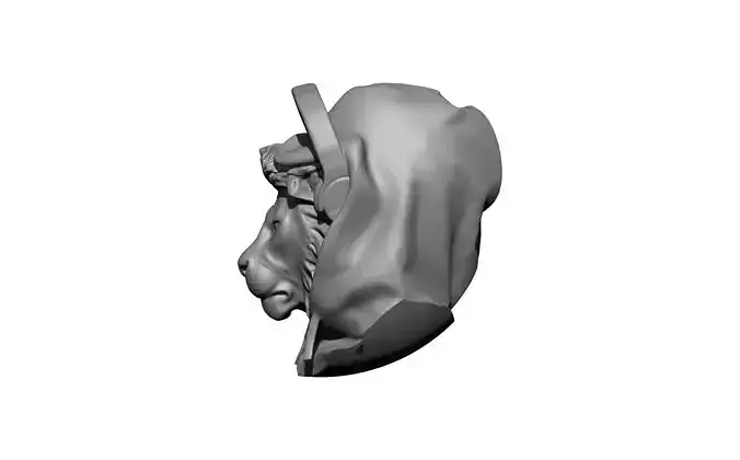 statue lion mane king