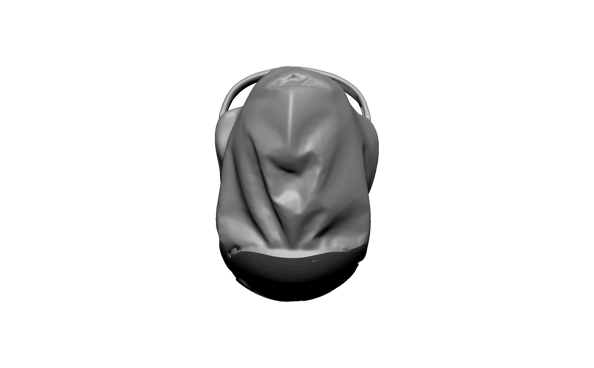 gorilla animal head 3D print model_2