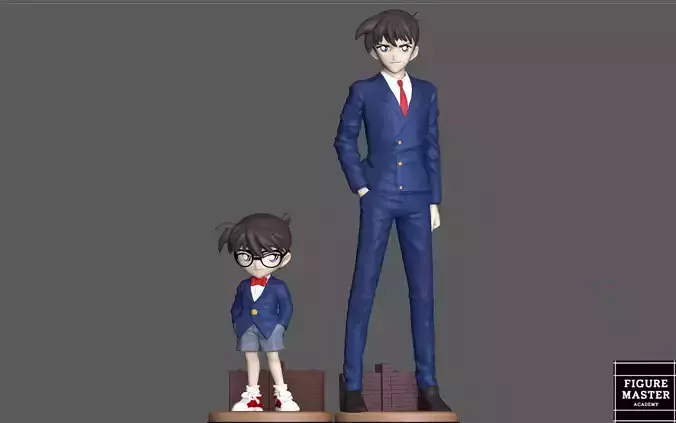 DETECTIVE CONAN SHIN ICHI PACK ANIME 3D PRINT MODEL