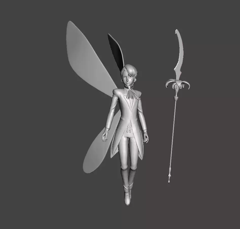 King Full Wings And Chastiefol 3D Model 3D print model