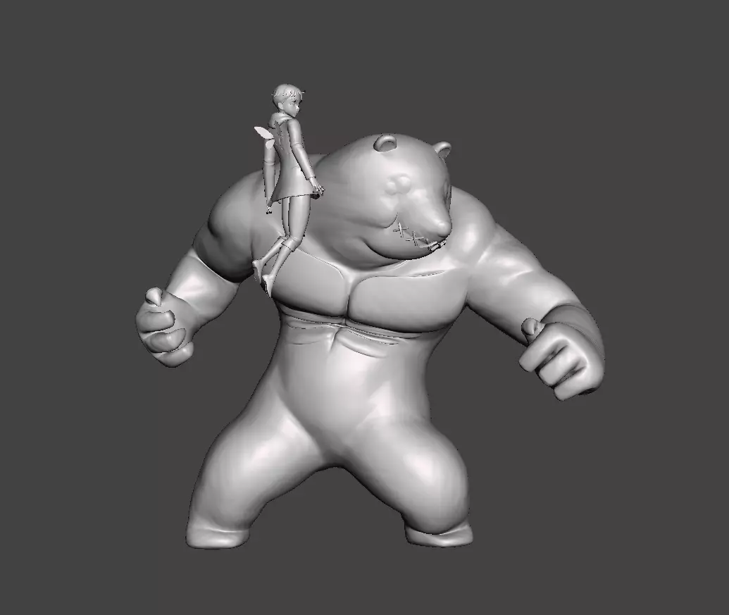 Fairy King Harlequin and Chastiefol 3D Model 3D print model_0