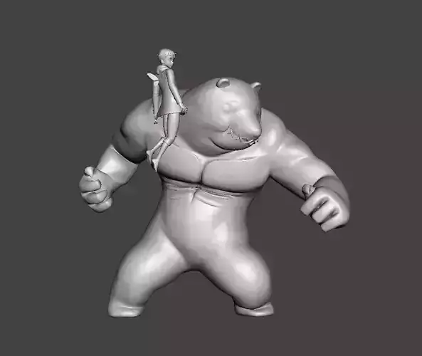 Fairy King Harlequin and Chastiefol 3D Model 3D print model
