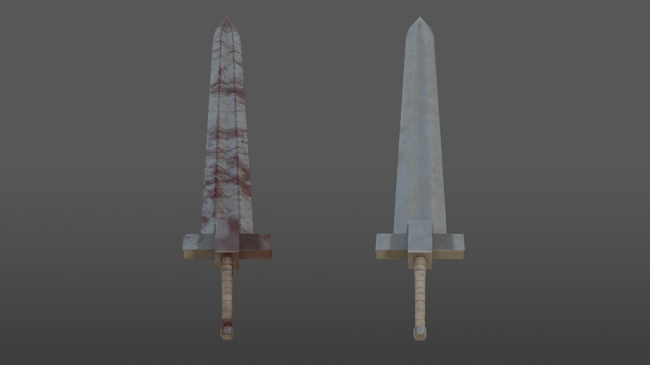 Young Guts Sword from Berserk Low-poly 3D model_15