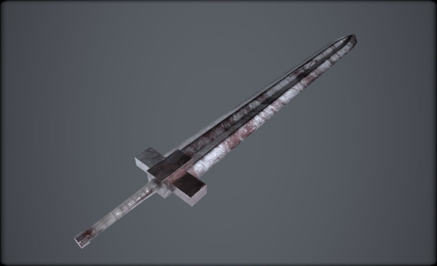 Young Guts Sword from Berserk Low-poly 3D model_2