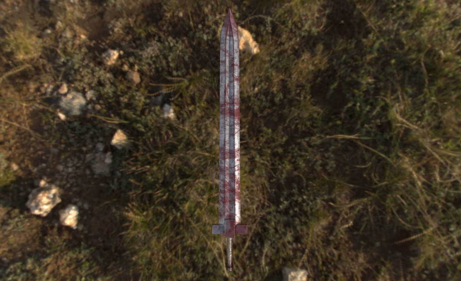 Young Guts Sword from Berserk Low-poly 3D model_5