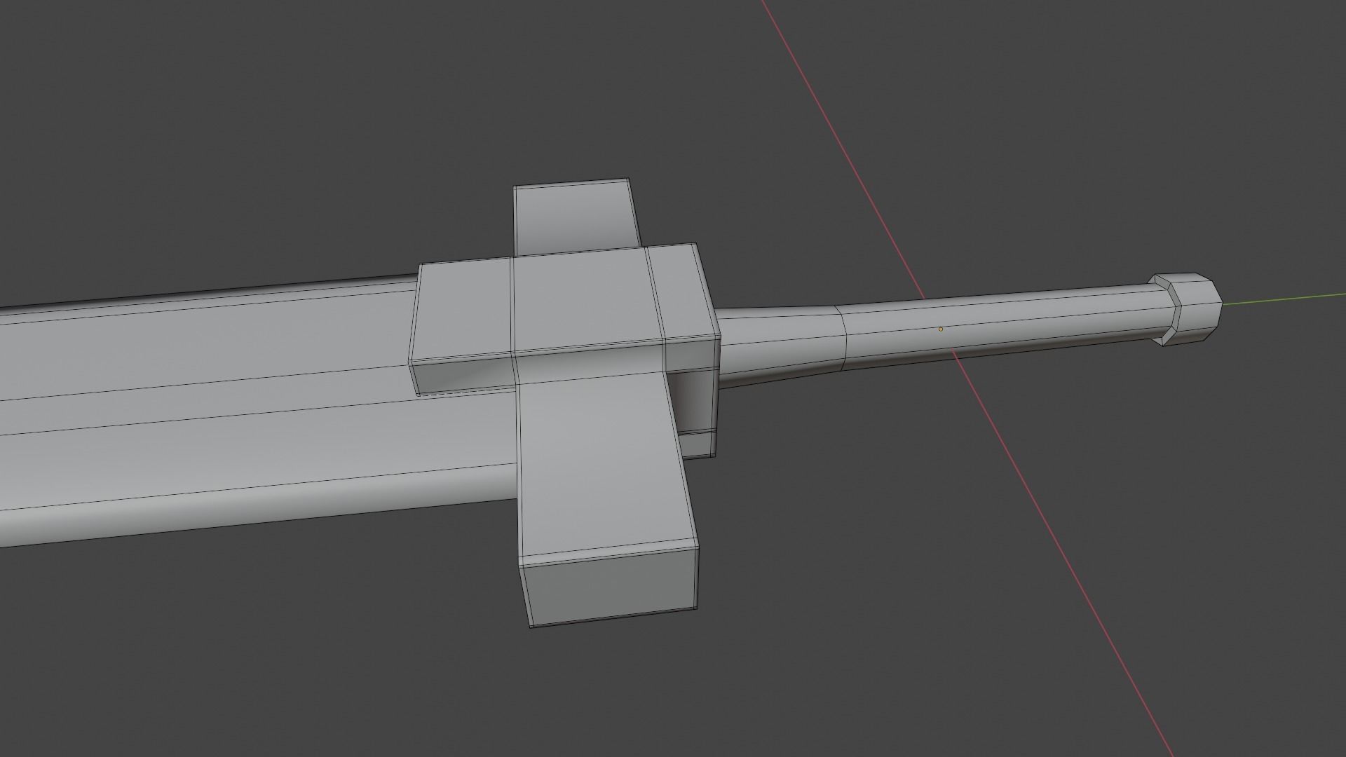 Young Guts Sword from Berserk Low-poly 3D model_13