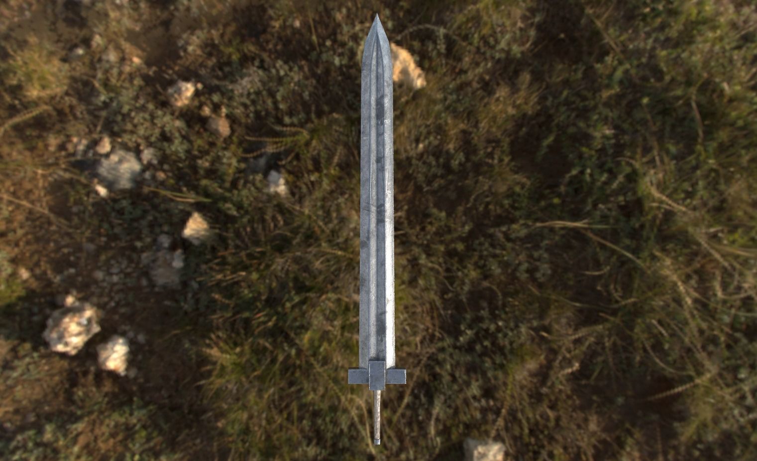 Young Guts Sword from Berserk Low-poly 3D model_4
