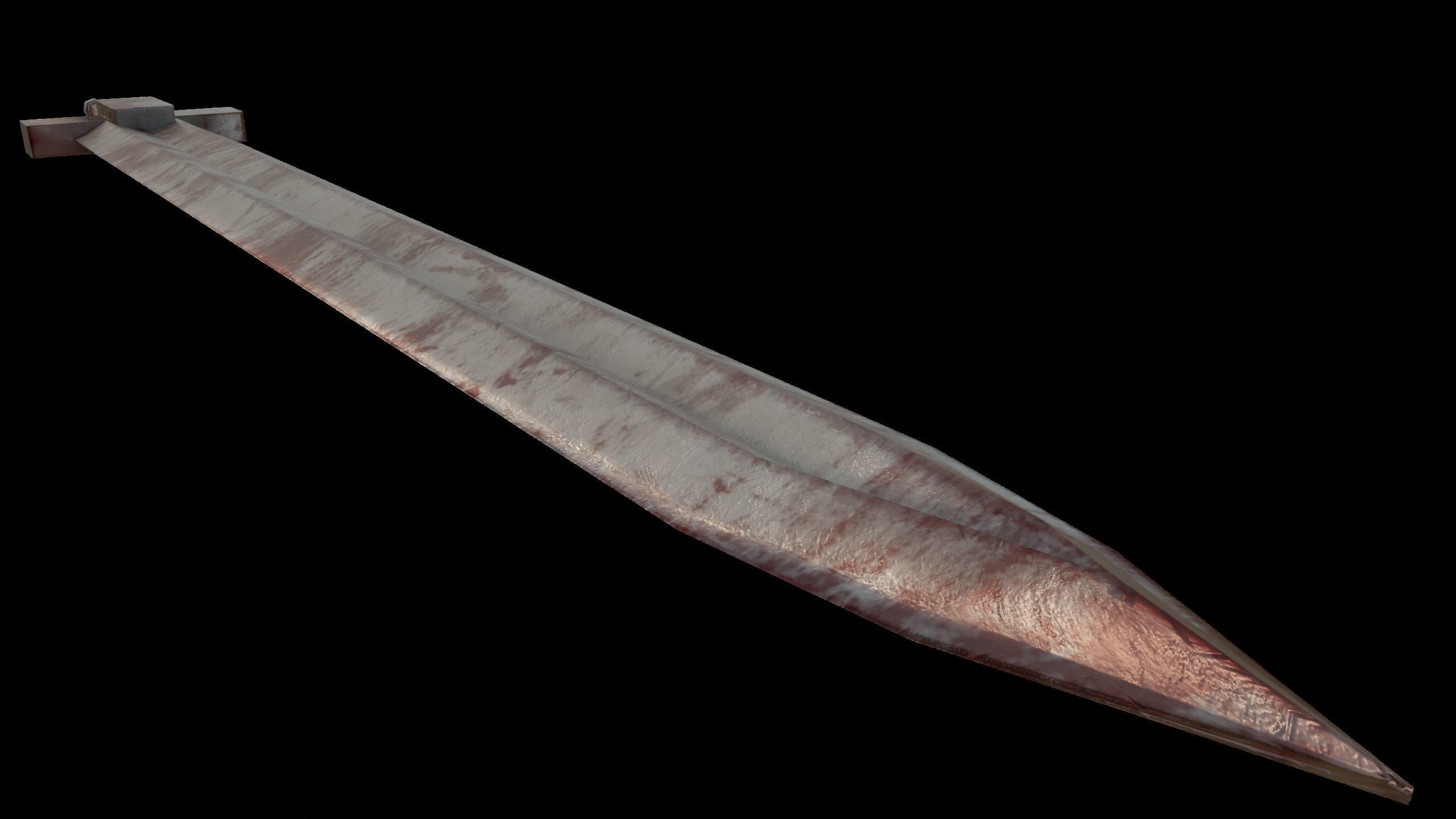 Young Guts Sword from Berserk Low-poly 3D model_9