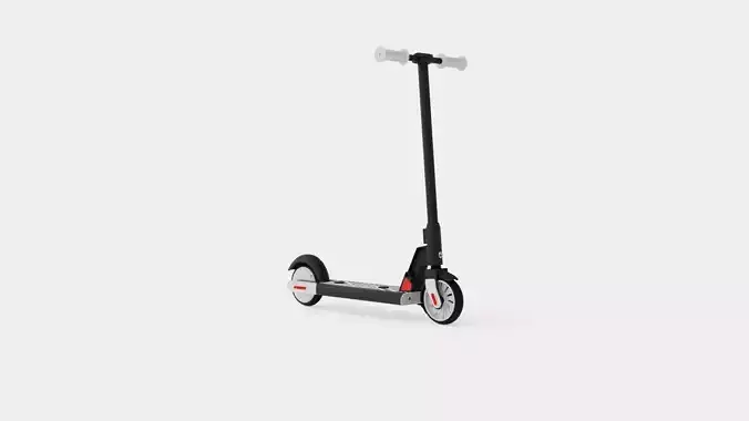 Gotrax Lithium Black Kids Electric Scooter Low-poly 3D model