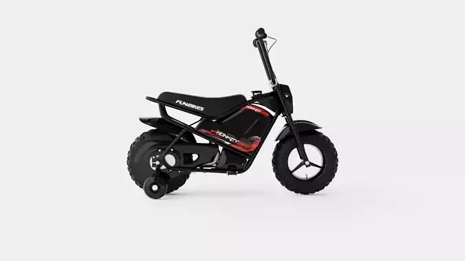 FunBikes MB 43cm Motorbike Black Electric Kids Monkey Bike