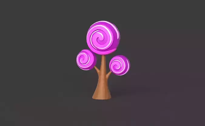 Cartoon Candy Tree 2