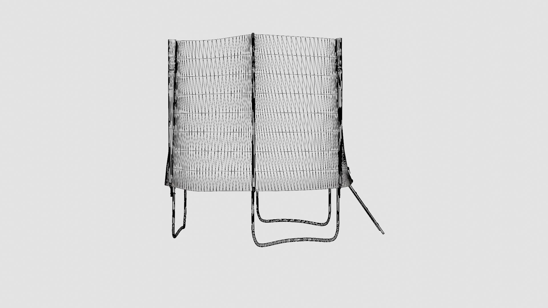 FB-Jump 8ft Trampoline Low-poly 3D model_8