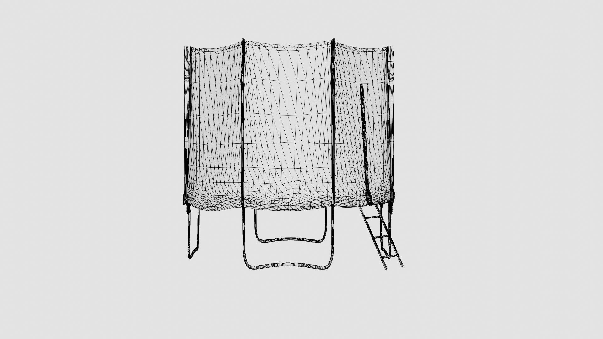 FB-Jump 10ft Trampoline Low-poly 3D model_7