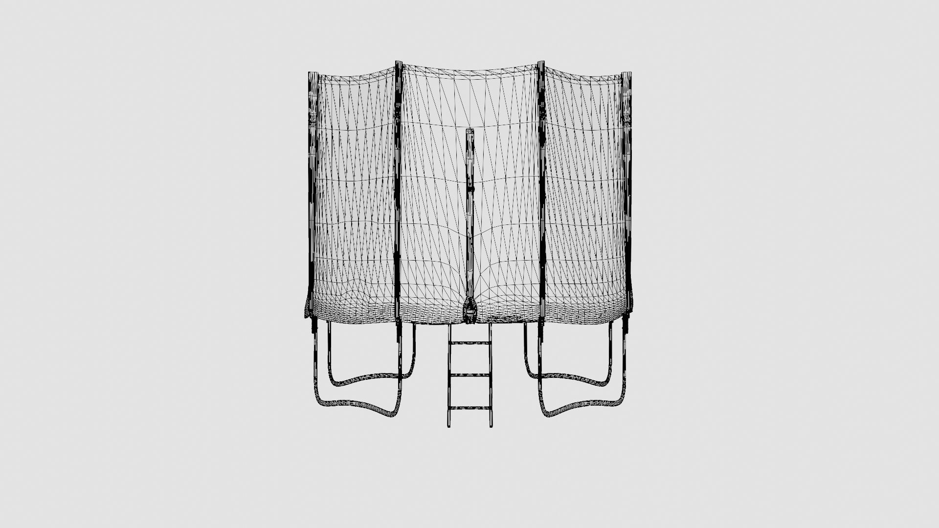 FB-Jump 10ft Trampoline Low-poly 3D model_6