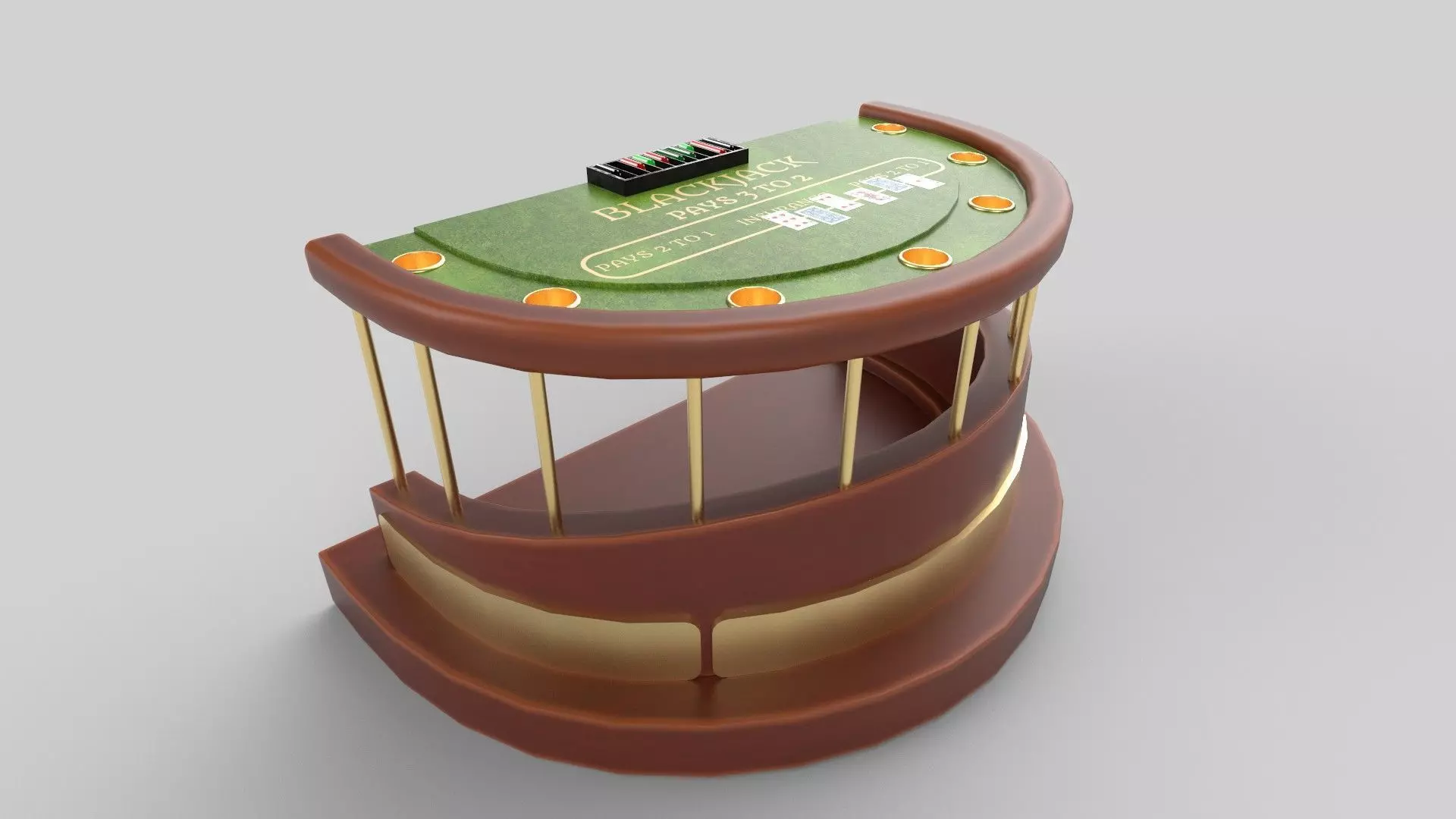 casino table 3D model