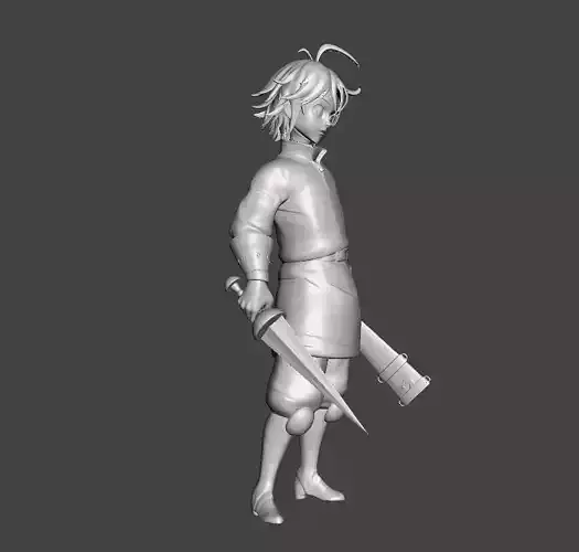 Meliodas Captain Danafor 3D Model 3D print model