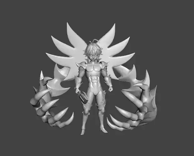 Meliodas Demon King 3D Model