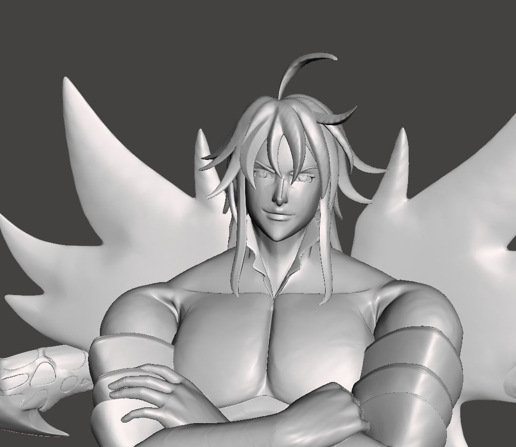 Demon King Meliodas 3D Model 3D print model_2