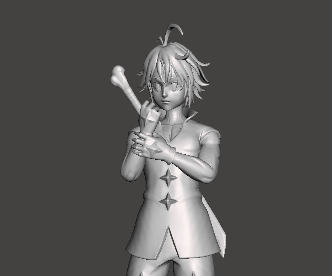 Meliodas in Purgatory 3D Model 3D print model_1