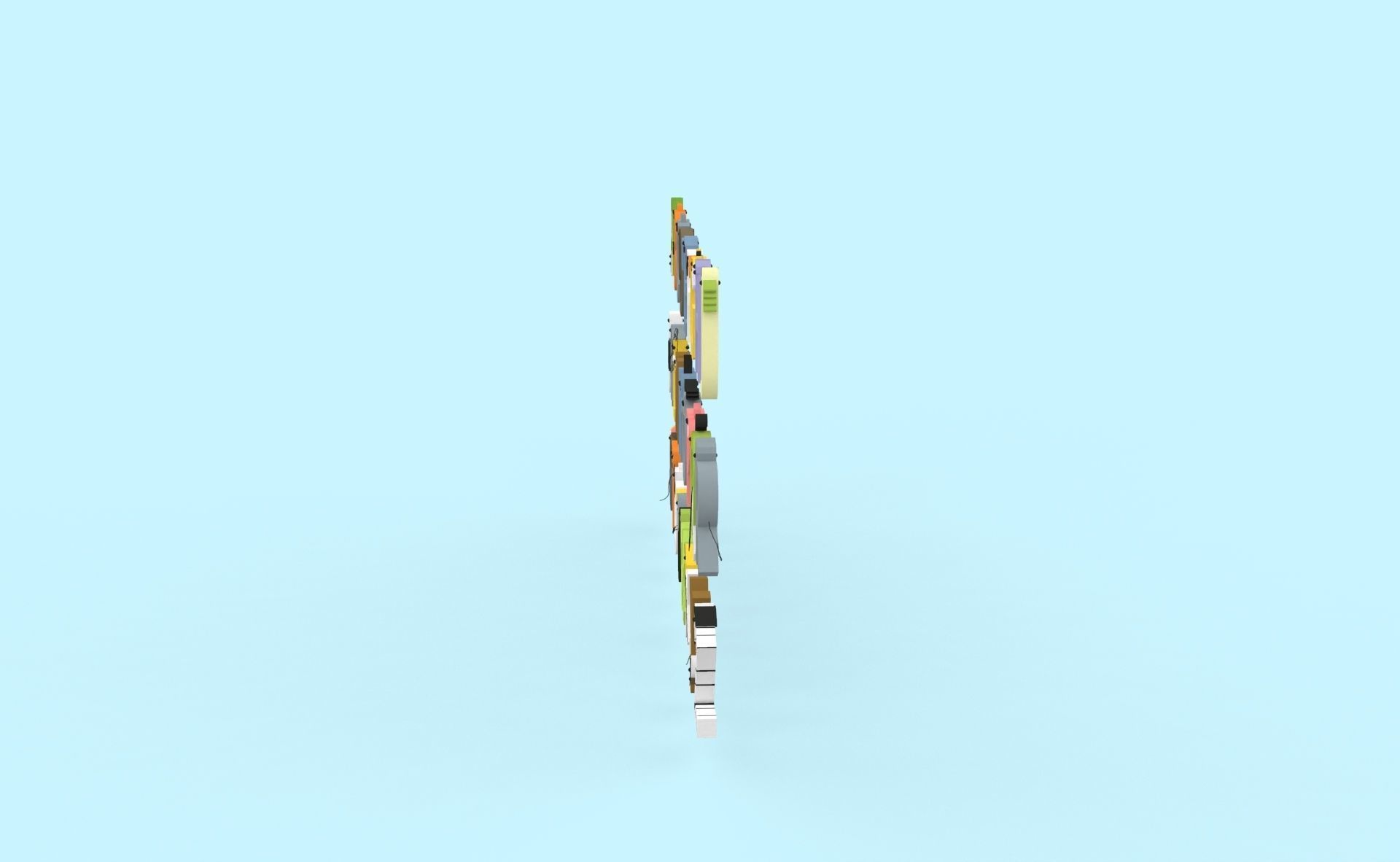 Cartoon Animal Alphabet v024 Low-poly 3D model_3