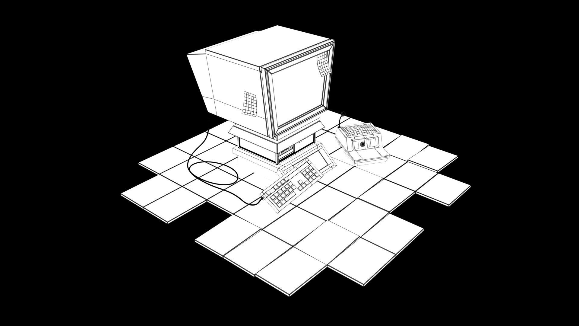 computer props 3D model_9