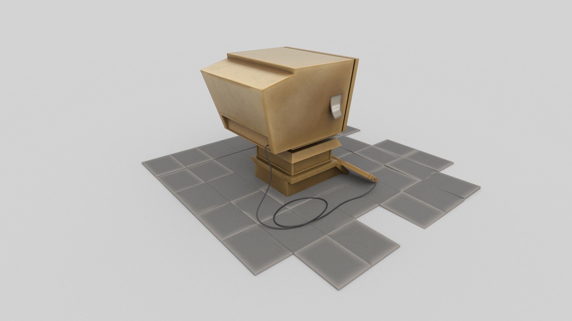 computer props 3D model_1