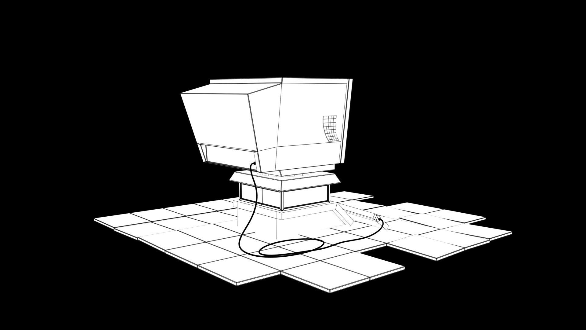 computer props 3D model_6