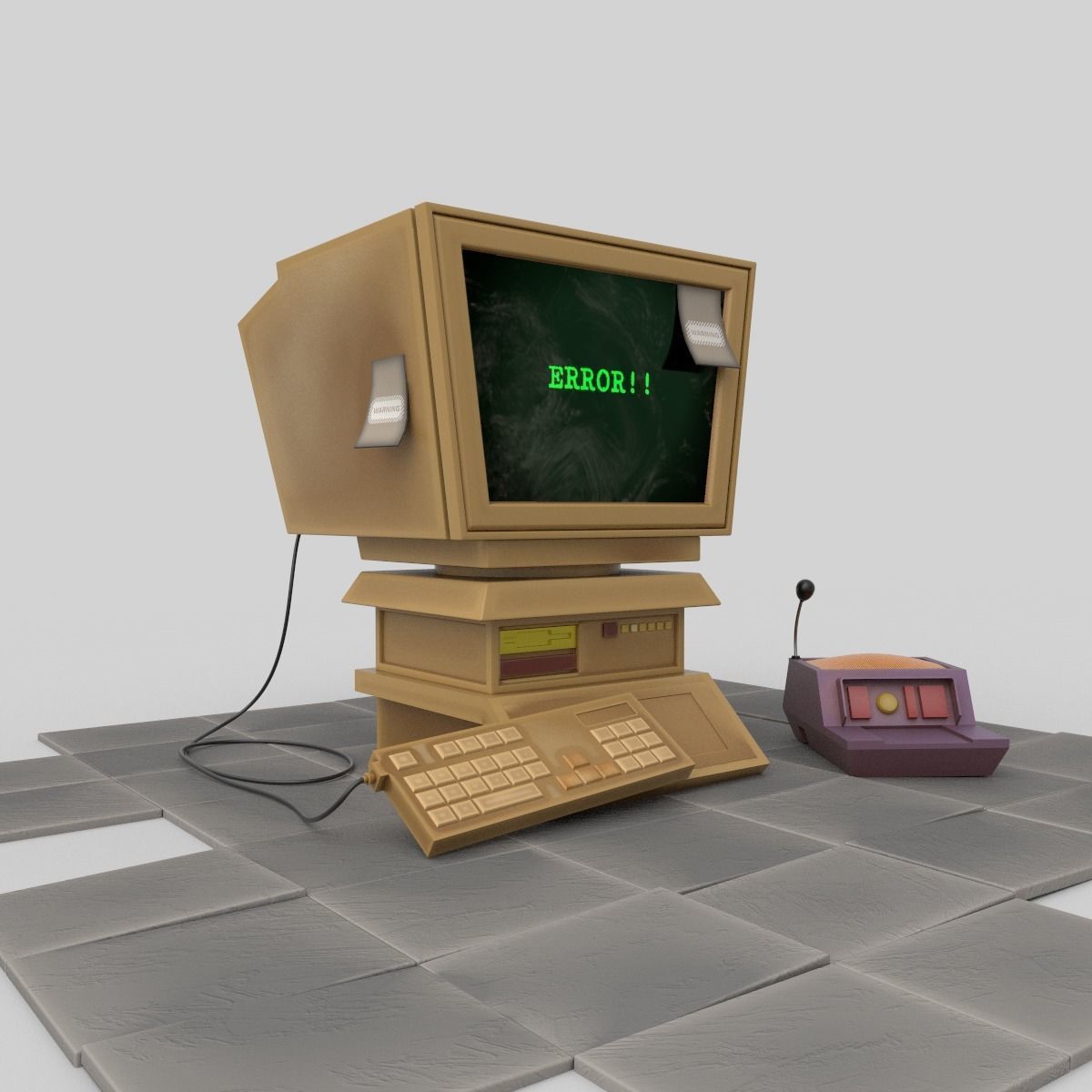 computer props 3D model_5