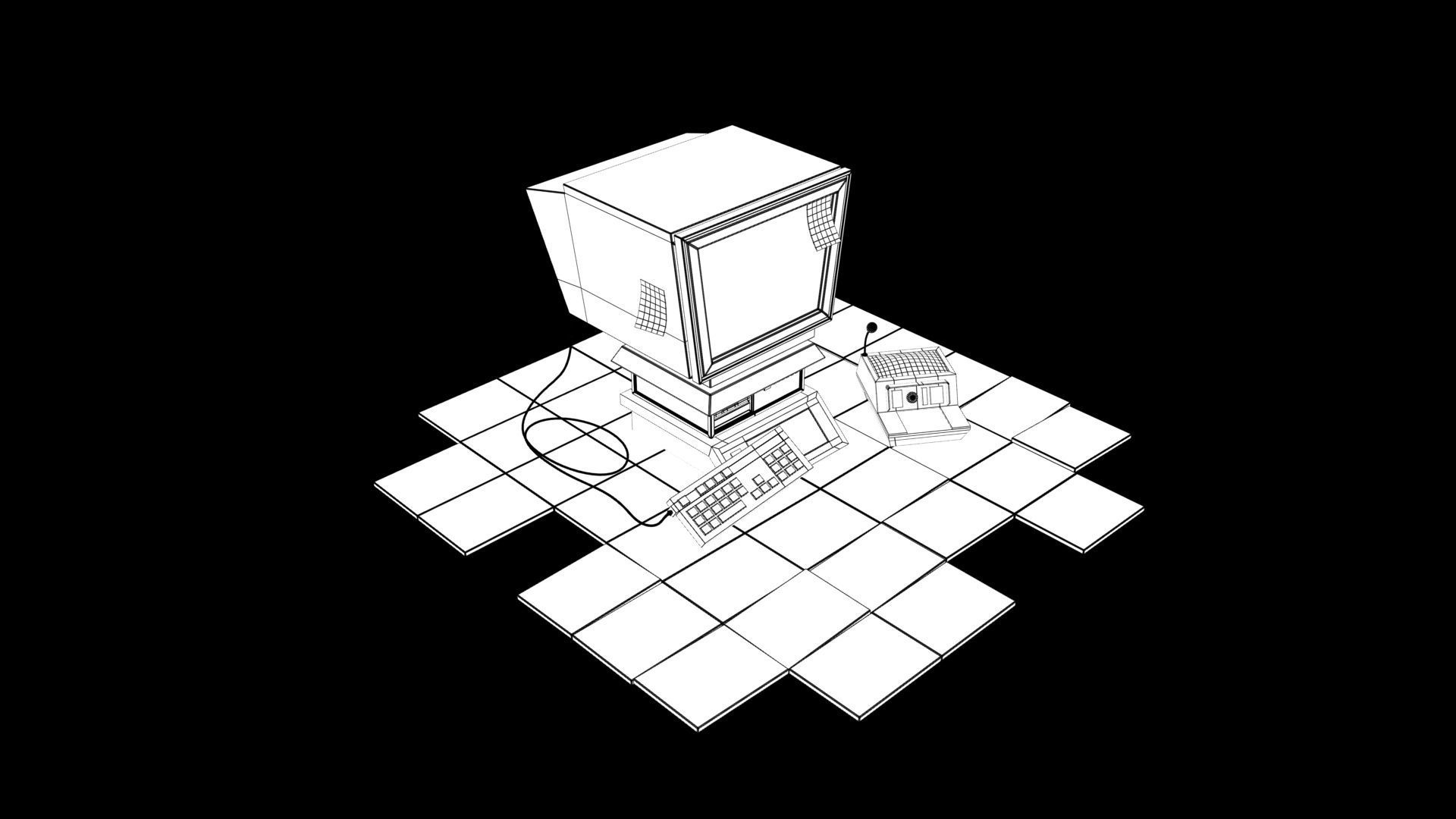computer props 3D model_8