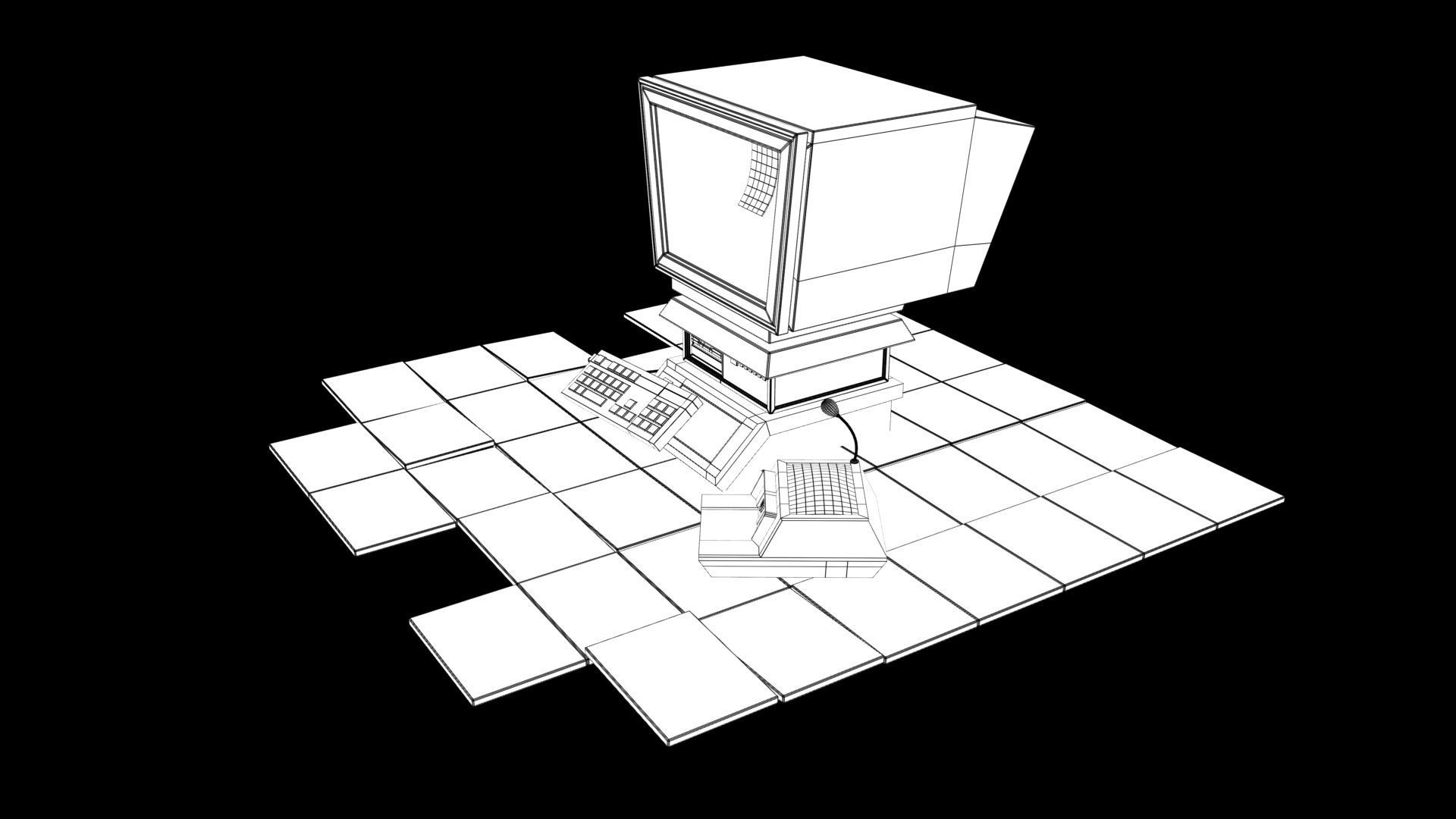 computer props 3D model_7