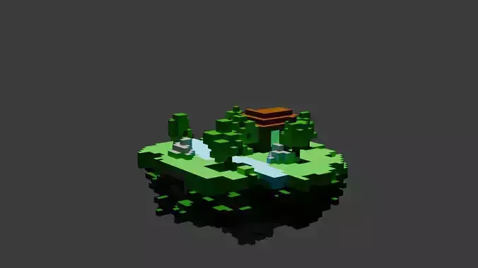 ilustration of good ecology voxel
